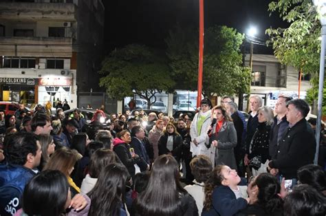 Fuentes habilitó la nueva iluminación Led de la avenida Pedro León