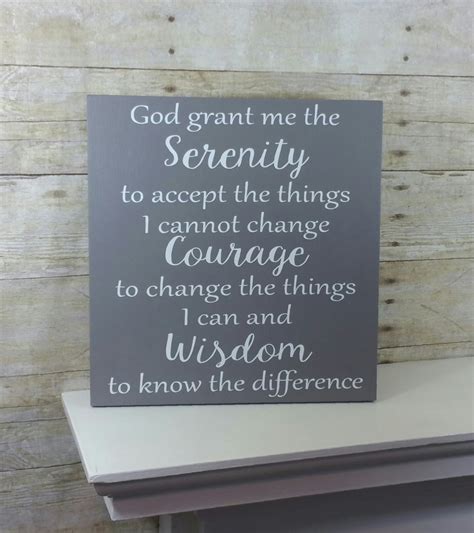 Serenity Prayer Wood Sign Serenity Prayer Art God Grant Me - Etsy