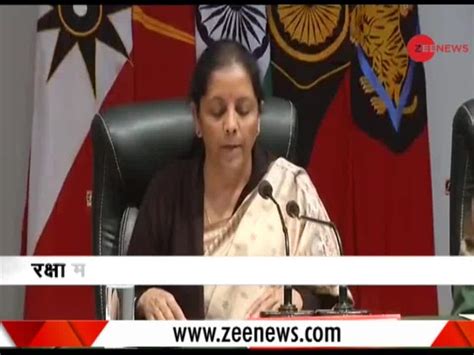 Watch: Defence Minister Nirmala Sitharaman addresses press conference | Zee News