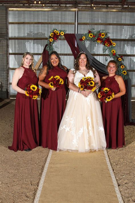 Burgundy and Gold Silk Wedding Flowers - Reveal and Review — Silk ...