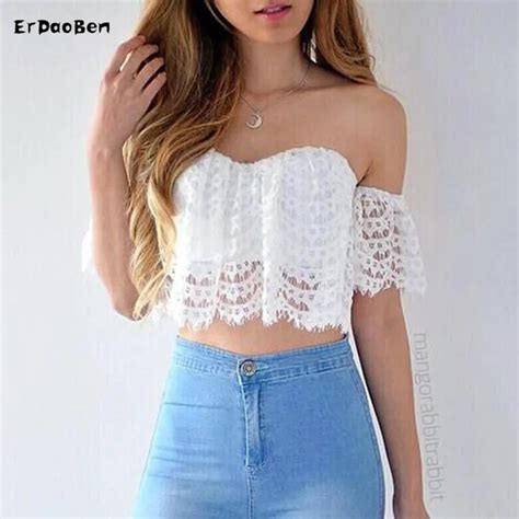 2017 New Ladies Camisole White Lace Bralette Sexy Tank Tops Shoulder