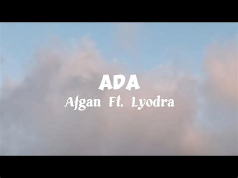 Afgan Ft Lyodra Ada Lyrics Video My Music Indo YouTube