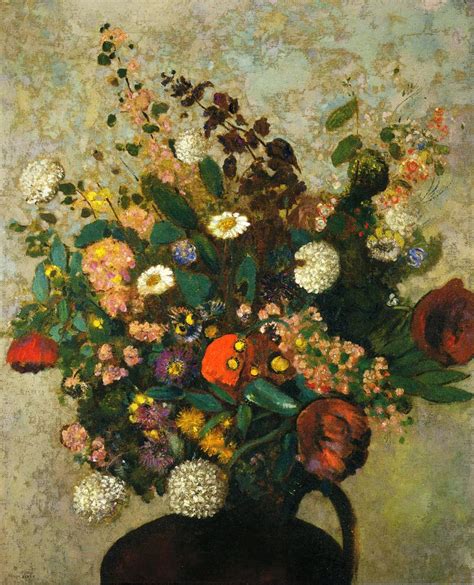 Bouquet Of Flowers Painting Odilon Redon Oil Paintings