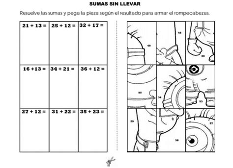 Rompecabezas Con Sumas Worksheet