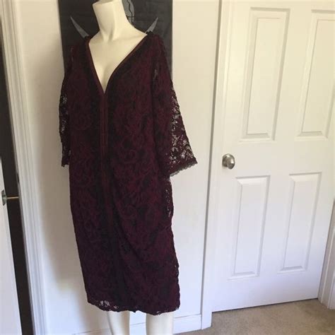 Burgundy With Black Lace Overlay Black Lace Lace Overlay Lace