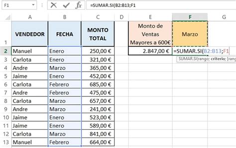 C Mo Usar La Funci N Sumar Si En Excel Aprende Excel