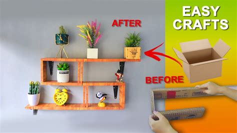 Diy Cardboard Wall Shelf How To Build A Cheap And Easy Wall Shelf