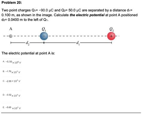 Solved Two point charges Q1 90 0μC and Q2 50 0μC are Chegg