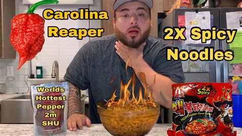 Carolina Reaper Worlds Hottest Pepper X Spicy Nuclear Noodle