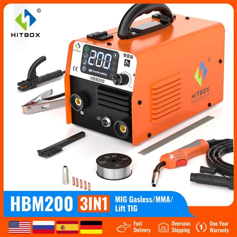 HITBOX 3 In1 HBM200 MIG Semi Automatic Welding Machine Without Gas