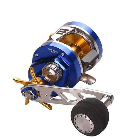 Light Jigging Cast Drum Wheel Round Baitcasting Reel Coil Bb