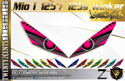 Decals Sticker For Yamaha Mio I S Winker Eye Transparent