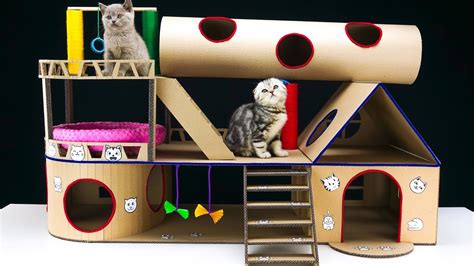 How to make a diy cat house ~ Woodworking ideas