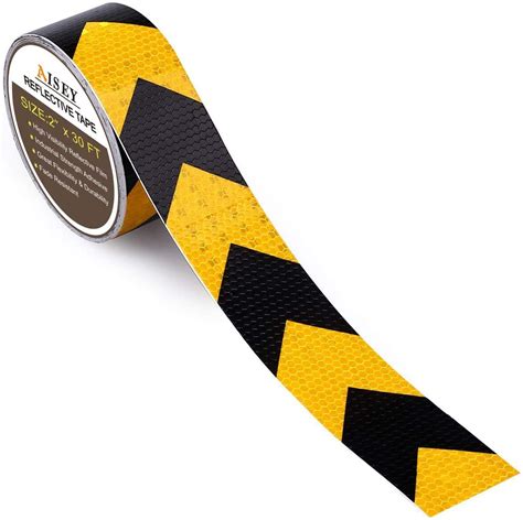 Aisey X Ft Reflective Safety Hazard Warning Tape Waterproof Yellow