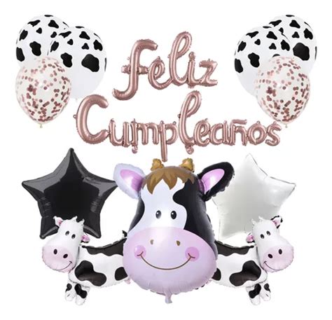 Globos Feliz Cumplea Os Vaquita Kit Decoracion Fiesta Vaca En Venta En