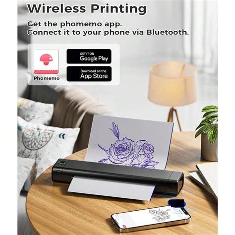 Phomemo M08F Wireless Bluetooth Tattoo Stencil Printer Skin Tattoo