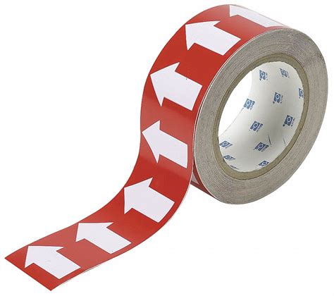 Red, White, Arrow Tape - 3GTN9|91288 - Grainger