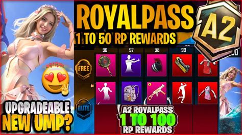 A2 Royal Pass 1 To 100 Rp Rewards A2 Royal Pass Leaks A2 Royal Pass