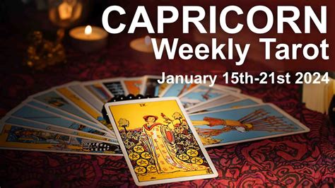 Capricorn Weekly Tarot Reading An Important Message Trust Your