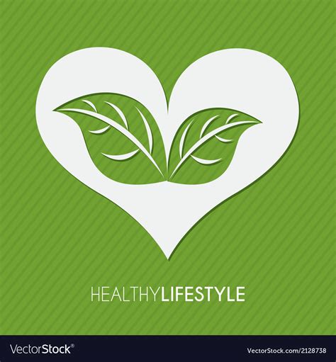 Healthy Lifestyle Over Green Background Royalty Free Vector