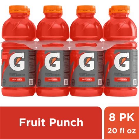 gatorade red fruit punch sports drink multipack bottles  pk  fl
