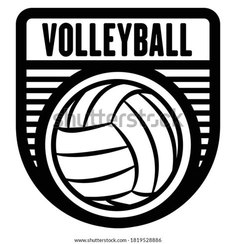 Plantilla de logotipo deportivo de voleibol gráfico de arte vectorial