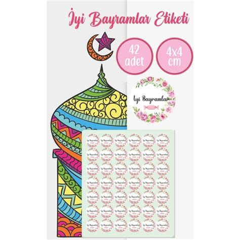 Sticker Ekspres I Ekli Ve Ekerli Iyi Bayramlar Etiketi Fiyat