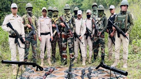 Indian Army And Manipur Police Recover Huge Cache Of Arms In Imphal