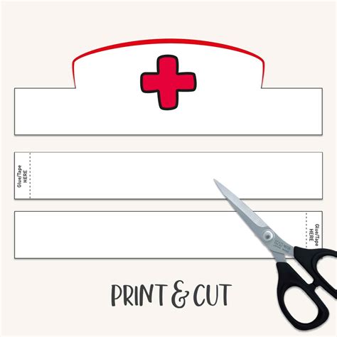 Nurse Hat Printable - Printable Board Games
