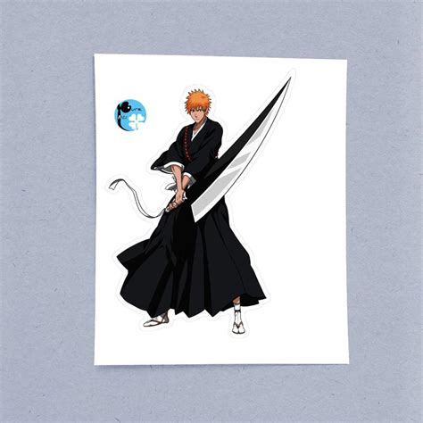 Ichigo Kurosaki I Bleach Laptop Sticker Pureartz