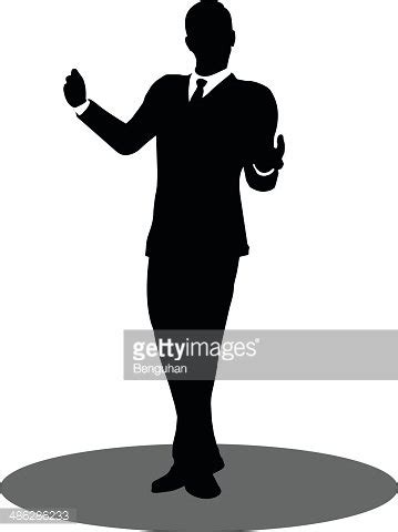 Business People Meeting Standing Silhouette Stock Clipart | Royalty ...