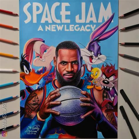 My drawing of SpaceJam movie : r/drawing