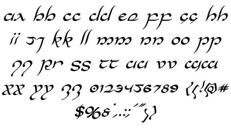 Elvish Script Font: Mystical Elegance