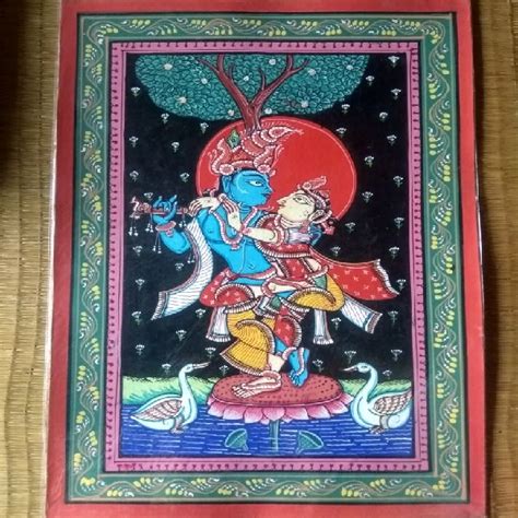 Radha Krishna Pattachitra Painting Atelier Yuwa Ciao Jp