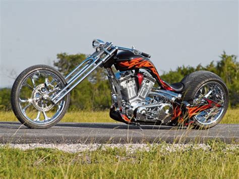 Barbwire Hardtail Custom Chopper Martin Bros Hot Bike Arch