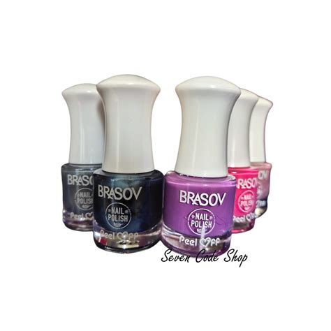 Jual Brasov Nail Polish Peel Off Kutek Cat Kuku Pcs Shopee