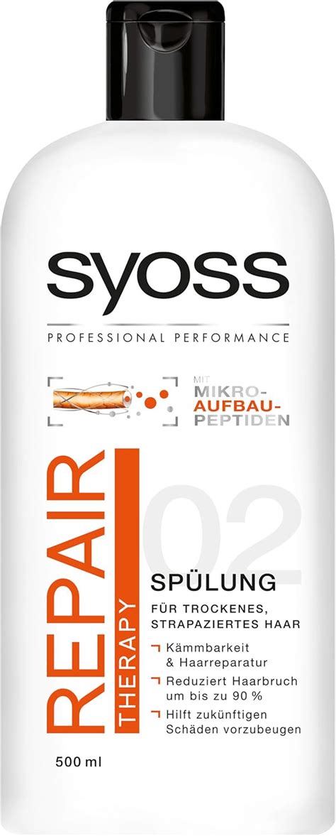 Syoss Repair Therapy Spülung 6er Pack 6 x 500 ml Amazon de Beauty