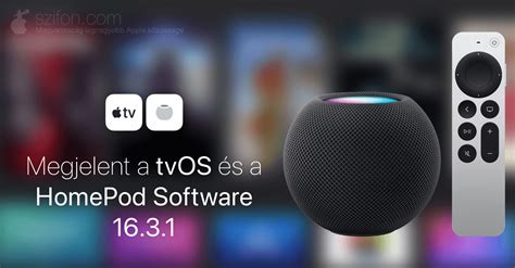 Megjelent A Tvos S Homepod Software Teljes Tm Nnyel S