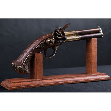 Th Century Triple Barrel Flintlock Pistol Metal Hot Sex Picture