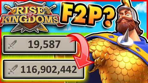 I Got 116 MILLION POWER As F2P In Rise Of Kingdoms Almost Rise Of