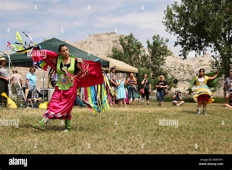 Fancy Shawl Dance Stock Photo Alamy