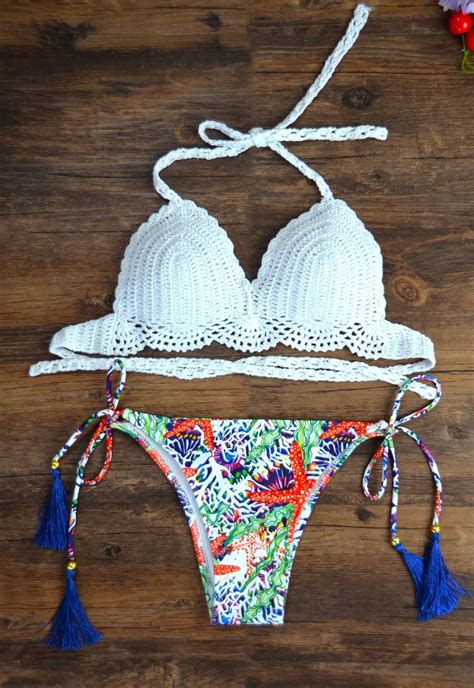 Sexy 2018 Bikinis Women Swimsuit Floral Lace Bra Bathing Suits Swim Halter Push Up Embroidery