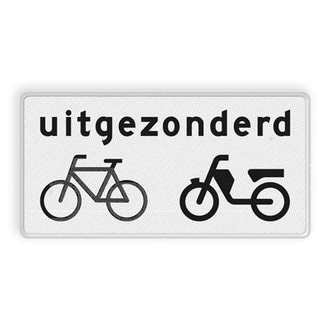 Verkeersbord Uitgezonderd Brom Fietsers Rvv Ob Kopen Bestel Nu