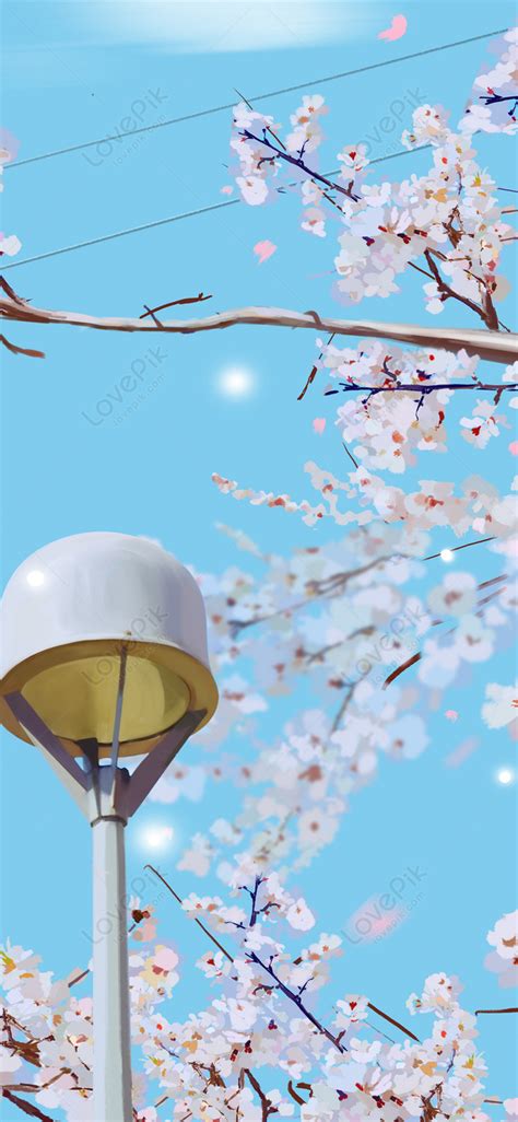 Japanese Cherry Blossom Art Wallpaper