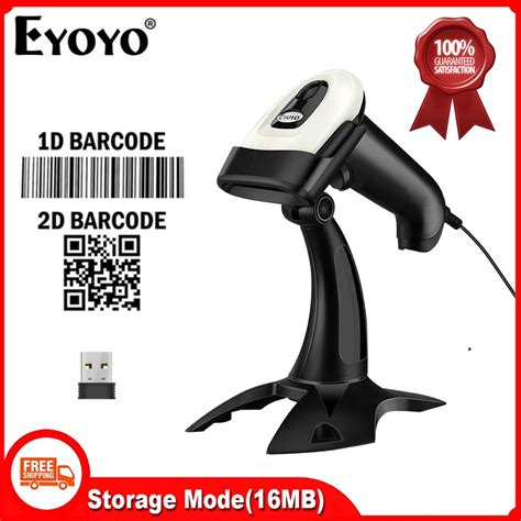 Eyoyo Bluetooth Barcode Scanner 1d 2d Barcode Scanner Qr Code Reader