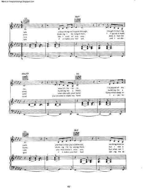 The Winner Takes It All Free Sheet Music By Abba Pianoshelf