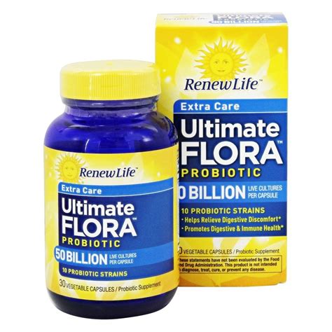 Renew Life Ultimate Flora Extra Care Probiotic 30 Vegetarian Capsules Holly Hill Vitamins