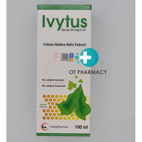 Ivytus Dried Ivy Leaf Extract Syrup Mg Ml Honey Flavor Ml Exp