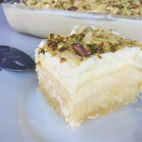 Ekmek Kataifi Is A Light And Refreshing Dessert Featuring Three Layers Of Goodness A Syrupy