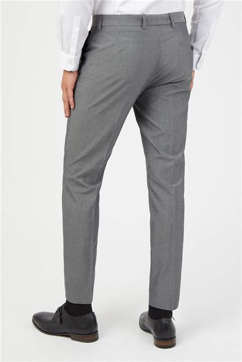 Limehaus Mens Light Grey Tonic Trousers Suit Direct